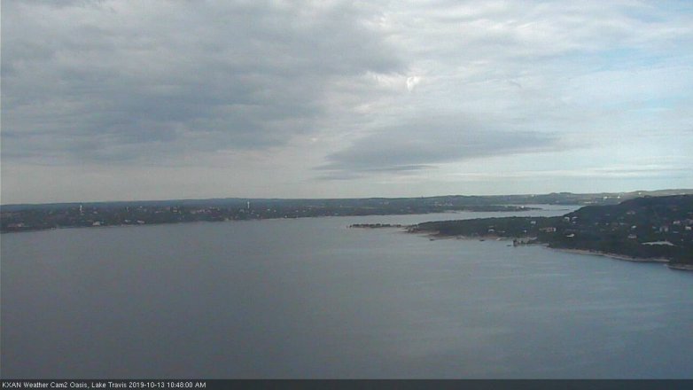 Lake Travis webcam, October 13, 2019 9:50 AM CT