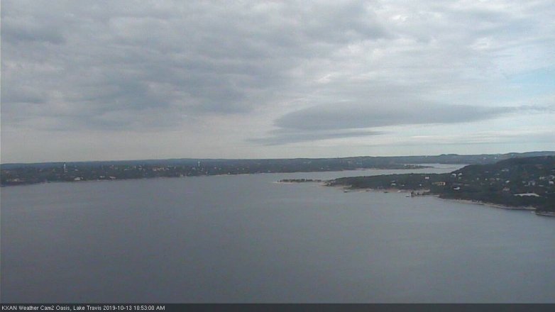 Lake Travis webcam, October 13, 2019 9:55 AM CT