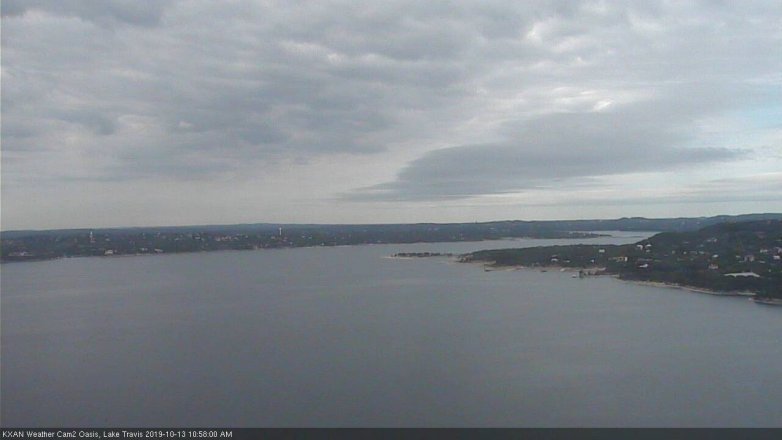Lake Travis webcam, October 13, 2019 10:00 AM CT