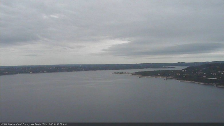 Lake Travis webcam, October 13, 2019 10:20 AM CT