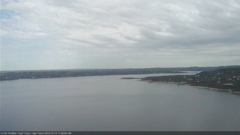Lake Travis webcam, October 13, 2019 10:50 AM CT