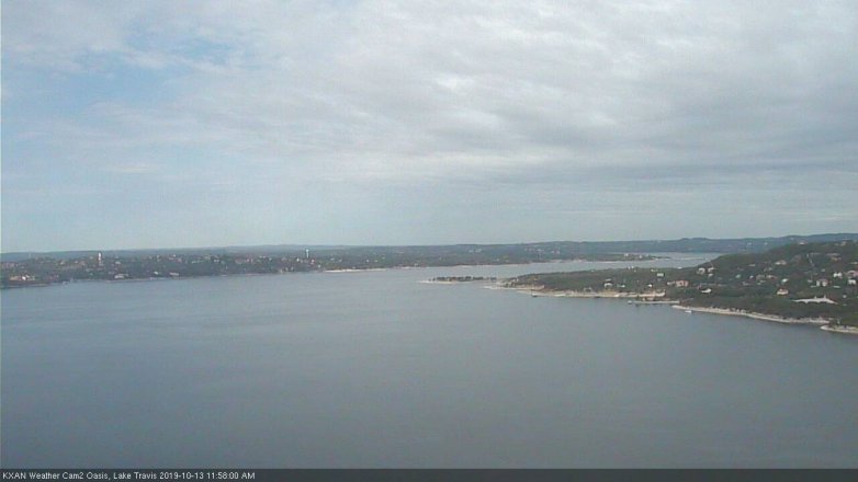 Lake Travis webcam, October 13, 2019 11:00 AM CT