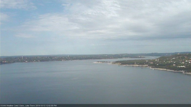 Lake Travis webcam, October 13, 2019 11:05 AM CT