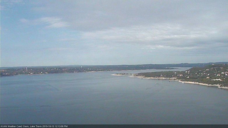 Lake Travis webcam, October 13, 2019 11:15 AM CT