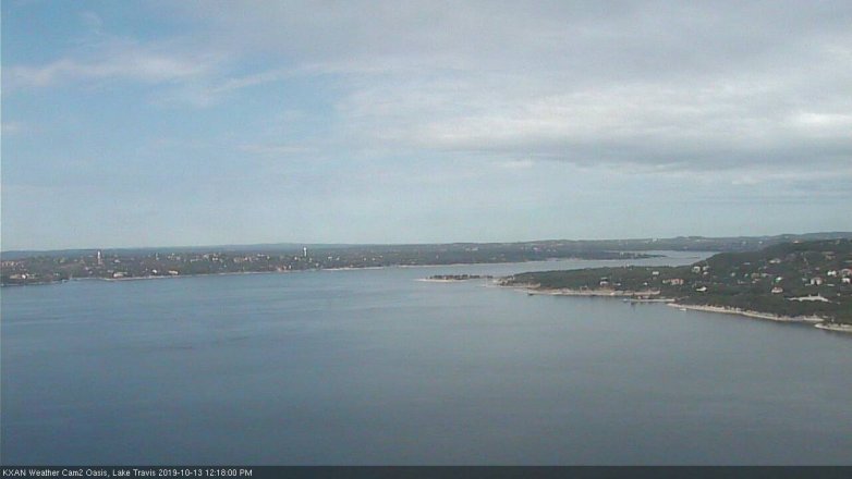 Lake Travis webcam, October 13, 2019 11:20 AM CT