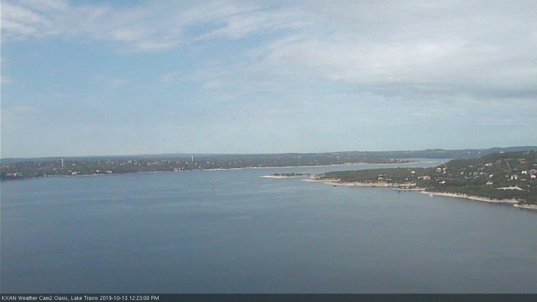 Lake Travis webcam, October 13, 2019 11:25 AM CT