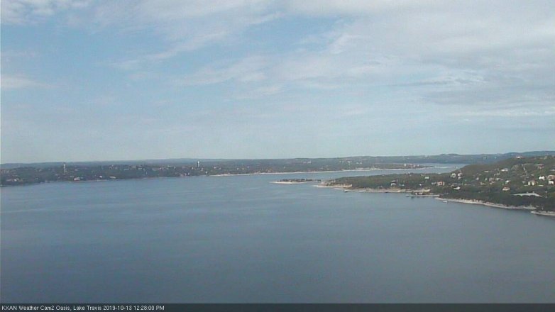 Lake Travis webcam, October 13, 2019 11:30 AM CT