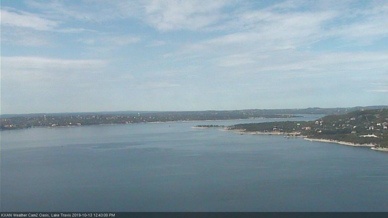 Lake Travis webcam, October 13, 2019 11:45 AM CT