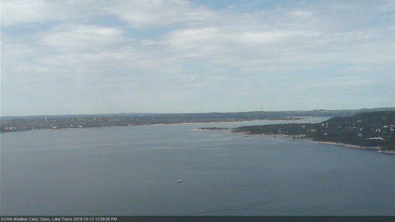 Lake Travis webcam, October 13, 2019 12:00 PM CT