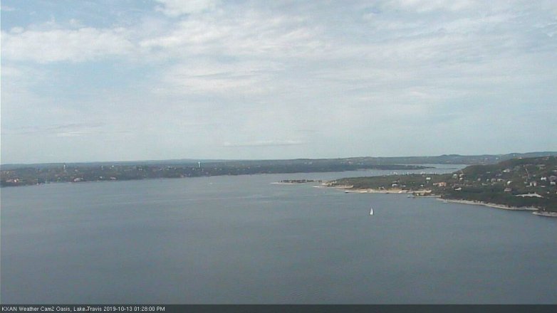 Lake Travis webcam, October 13, 2019 12:30 PM CT