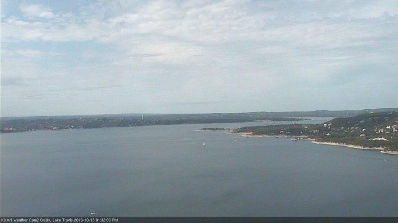 Lake Travis webcam, October 13, 2019 12:35 PM CT