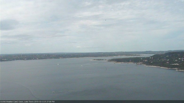Lake Travis webcam, October 13, 2019 12:40 PM CT