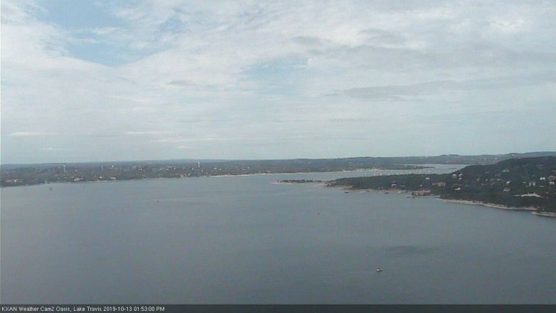 Lake Travis webcam, October 13, 2019 12:55 PM CT