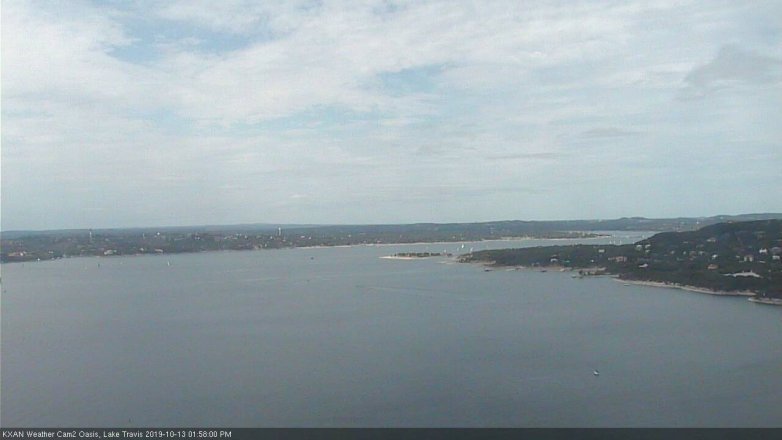Lake Travis webcam, October 13, 2019 1:00 PM CT