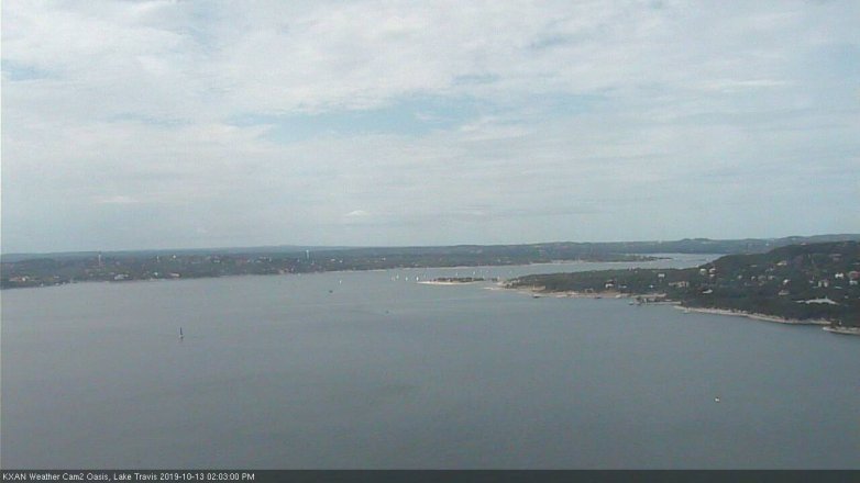 Lake Travis webcam, October 13, 2019 1:05 PM CT