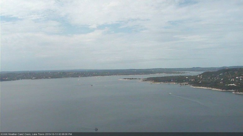 Lake Travis webcam, October 13, 2019 1:10 PM CT