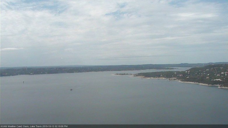 Lake Travis webcam, October 13, 2019 1:20 PM CT