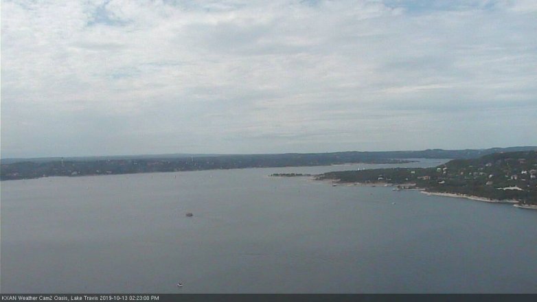Lake Travis webcam, October 13, 2019 1:25 PM CT