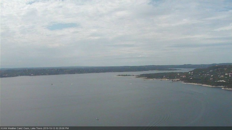 Lake Travis webcam, October 13, 2019 1:30 PM CT