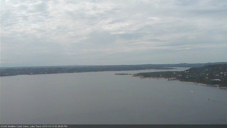 Lake Travis webcam, October 13, 2019 1:40 PM CT