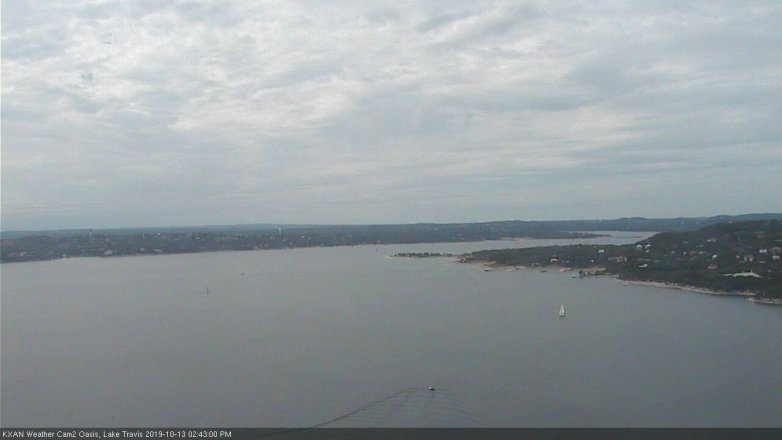 Lake Travis webcam, October 13, 2019 1:45 PM CT