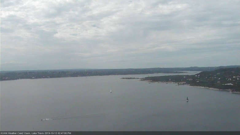 Lake Travis webcam, October 13, 2019 1:50 PM CT