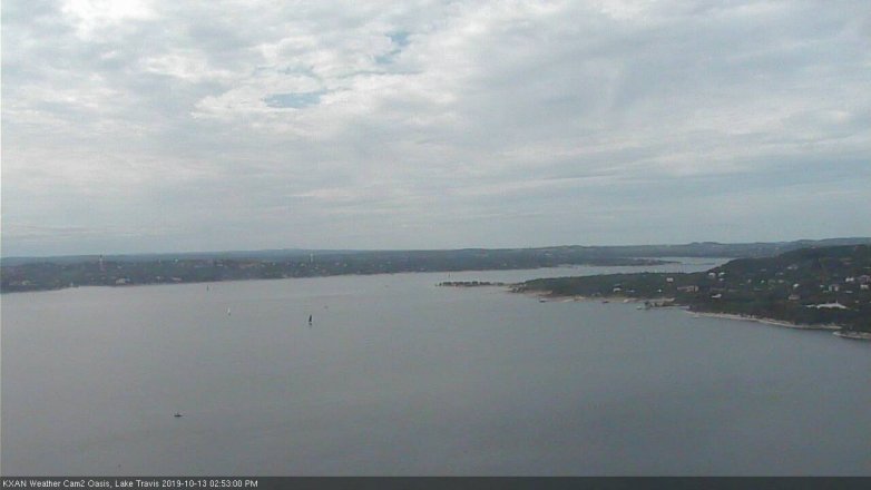 Lake Travis webcam, October 13, 2019 1:55 PM CT