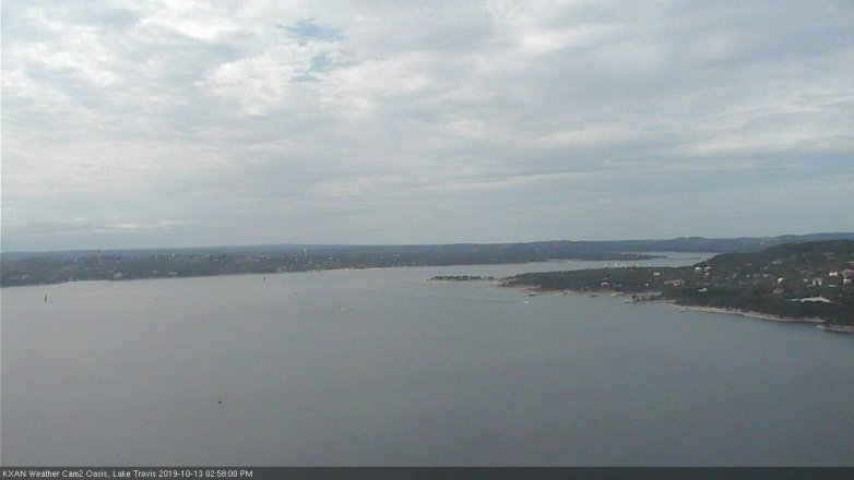 Lake Travis webcam, October 13, 2019 2:00 PM CT