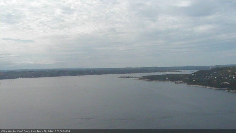 Lake Travis webcam, October 13, 2019 2:10 PM CT