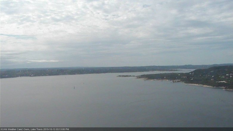 Lake Travis webcam, October 13, 2019 2:15 PM CT