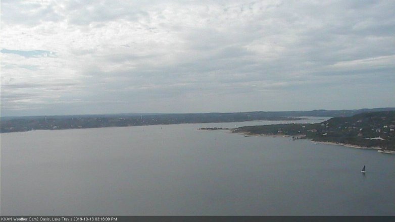 Lake Travis webcam, October 13, 2019 2:20 PM CT
