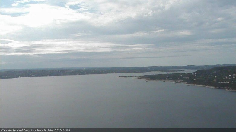 Lake Travis webcam, October 13, 2019 2:40 PM CT