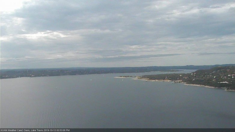 Lake Travis webcam, October 13, 2019 2:55 PM CT