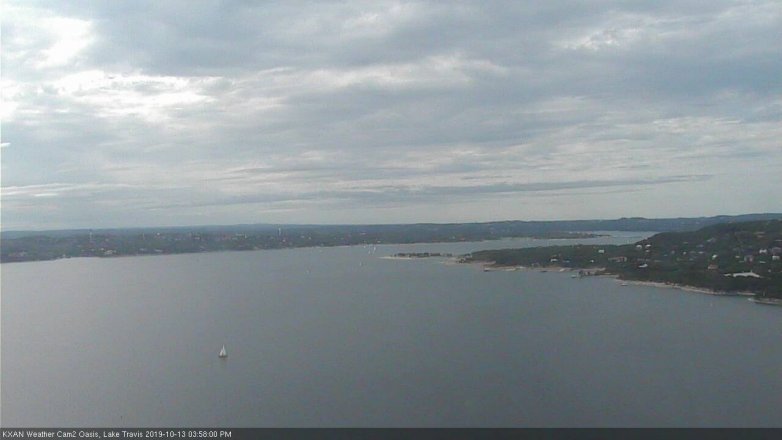Lake Travis webcam, October 13, 2019 3:00 PM CT