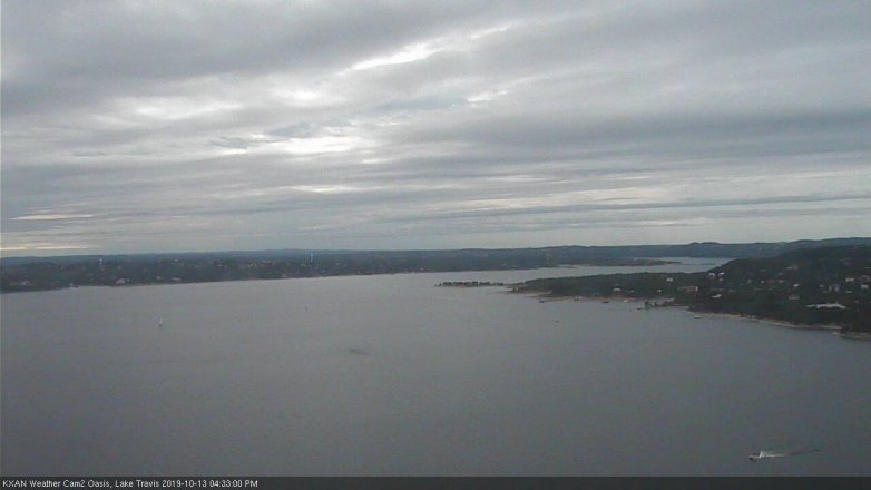 Lake Travis webcam, October 13, 2019 3:35 PM CT
