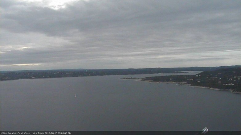 Lake Travis webcam, October 13, 2019 4:05 PM CT