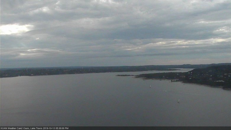 Lake Travis webcam, October 13, 2019 4:40 PM CT