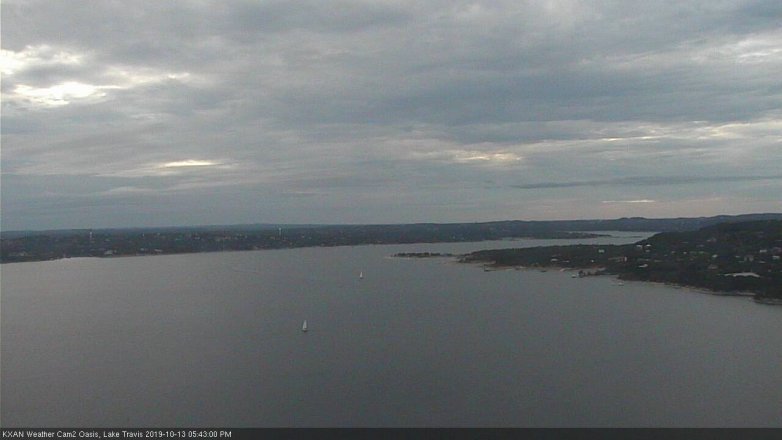 Lake Travis webcam, October 13, 2019 4:45 PM CT