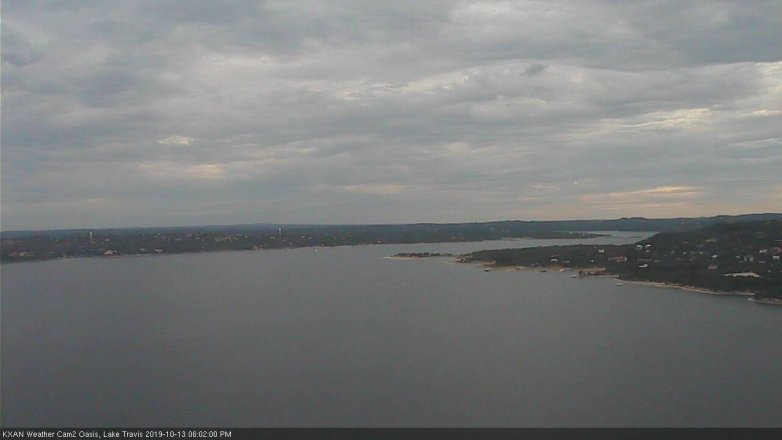 Lake Travis webcam, October 13, 2019 5:05 PM CT