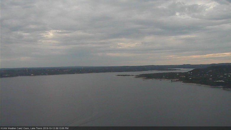 Lake Travis webcam, October 13, 2019 5:15 PM CT