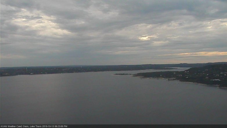 Lake Travis webcam, October 13, 2019 5:25 PM CT