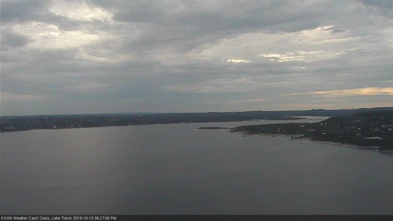 Lake Travis webcam, October 13, 2019 5:30 PM CT