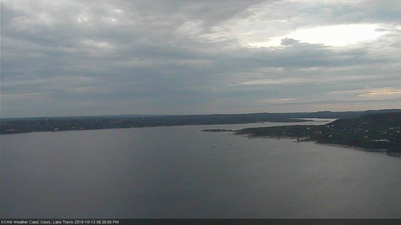 Lake Travis webcam, October 13, 2019 5:40 PM CT
