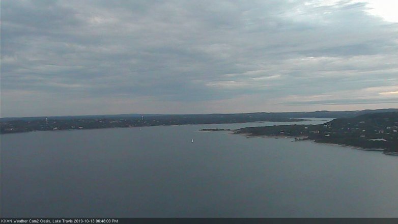 Lake Travis webcam, October 13, 2019 5:50 PM CT