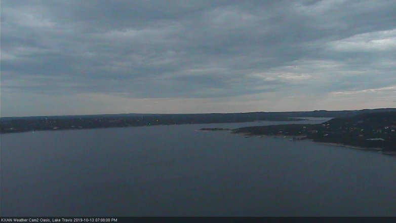 Lake Travis webcam, October 13, 2019 6:10 PM CT