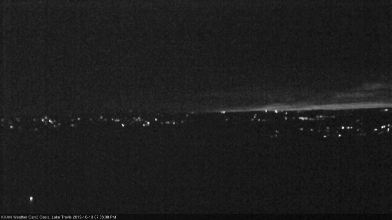 Lake Travis webcam, October 13, 2019 6:40 PM CT
