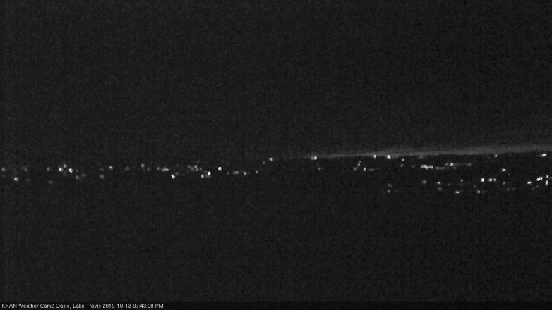 Lake Travis webcam, October 13, 2019 6:45 PM CT