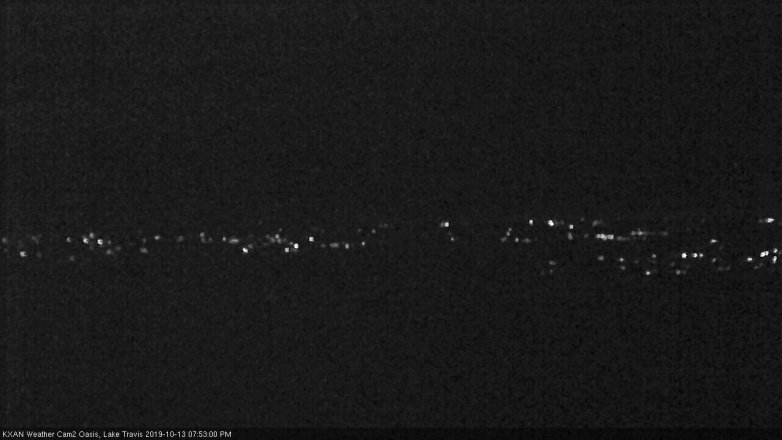 Lake Travis webcam, October 13, 2019 6:55 PM CT