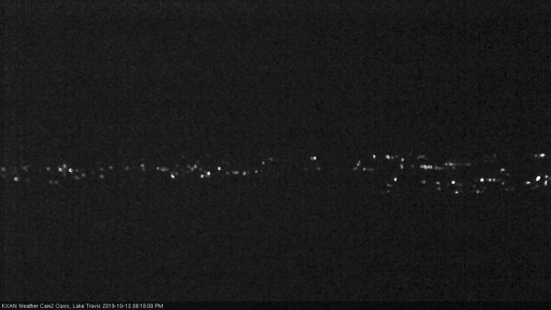 Lake Travis webcam, October 13, 2019 7:20 PM CT