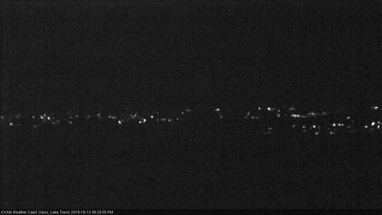 Lake Travis webcam, October 13, 2019 7:30 PM CT